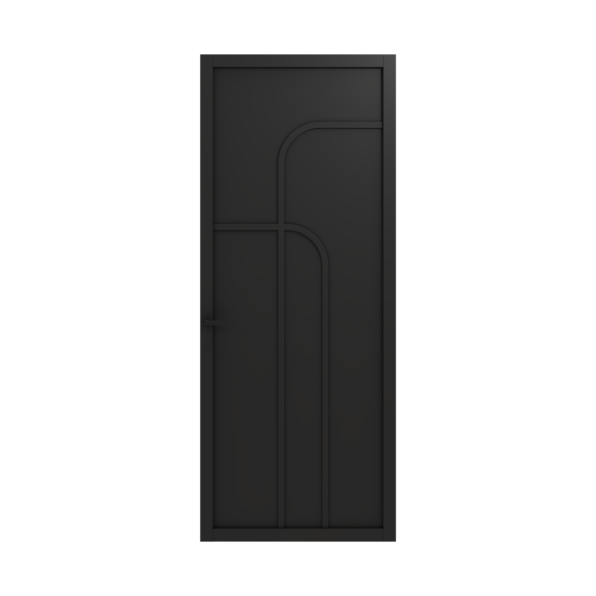Binnendeur Skantrae SSL 4715 Paneeldeur Zwart